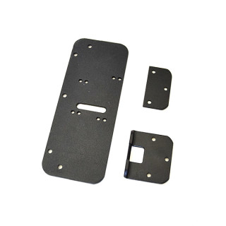 Комплект деталей для металопластикових дверей (чорний)