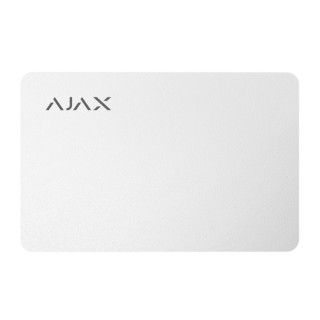 Захищена безконтактна картка Ajax Pass white (комплект 10 шт.) для клавіатури KeyPad Plus