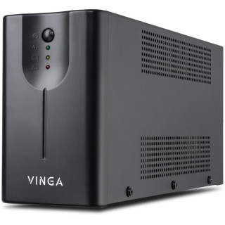 Джерело безперебійного живлення Vinga VPE-800MU 800ВА / 480 Вт з LED-індикацією з USB у металевому корпусі