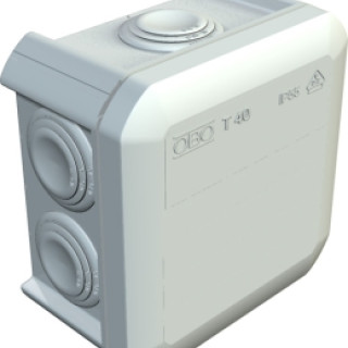 Коробка монтажна OBO Bettermann 90 x 90 x 52 мм (тип Т40 IP 55)