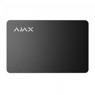 Захищена безконтактна картка Ajax Pass black (комплект 3 шт.) для клавіатури KeyPad Plus