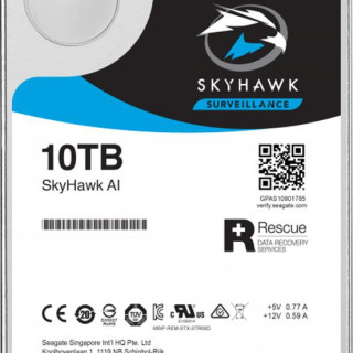 Жорсткий диск 10TB Seagate SkyHawk AI ST10000VE0008 для відеоспостереження