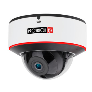 IP-відеокамера 5 Мп Provision DAI-350IPSN-28-V4 (2.8 мм) антивандальна з вбудованим мікрофоном і відеоаналітикою для системи відеонагляду