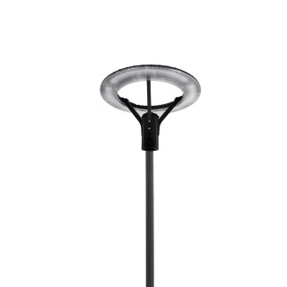 Комплект світильник світлодіодний парковий Lightwell LW-GL-50S + стовп парковий чорний 4 м