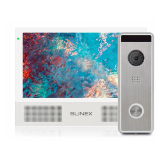 Комплект відеодомофону Slinex Sonik 7 Cloud white + Tantos Triniti HD